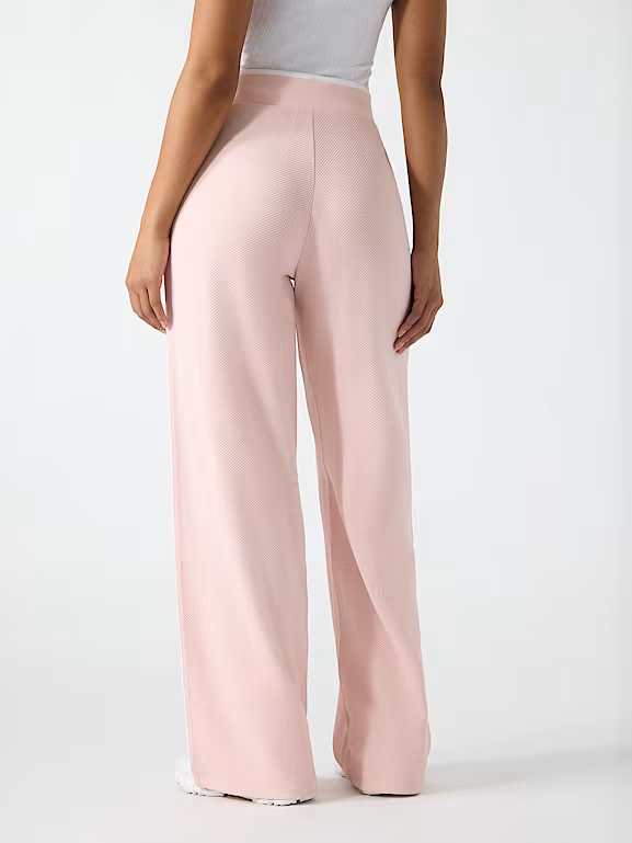 Calças Wide Leg SARAH PIQUE Rosa - Guess  3