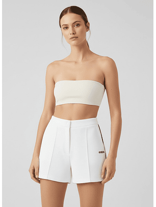 Calções SARAH PIQUE Branco - Guess