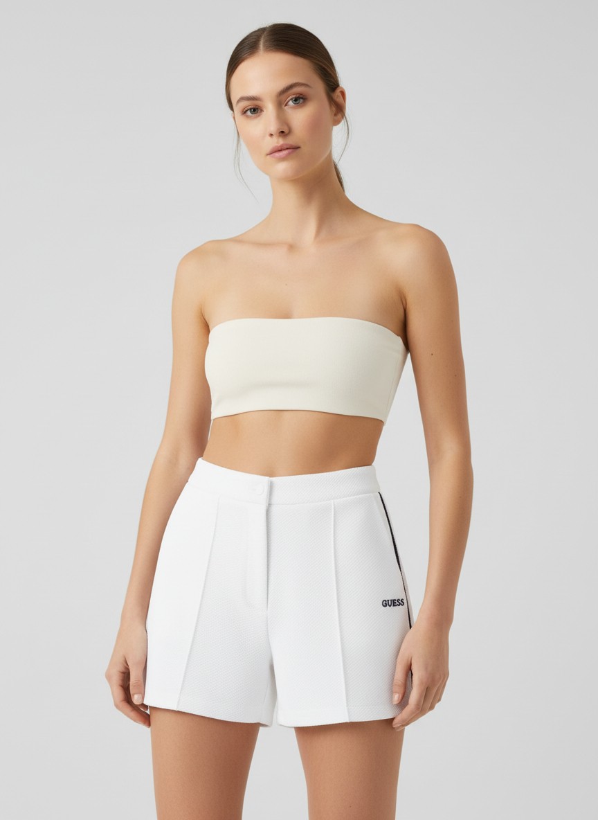 Calções SARAH PIQUE Branco - Guess 2