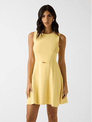Vestido Curto Malha KASHU Amarelo - Guess Marciano 