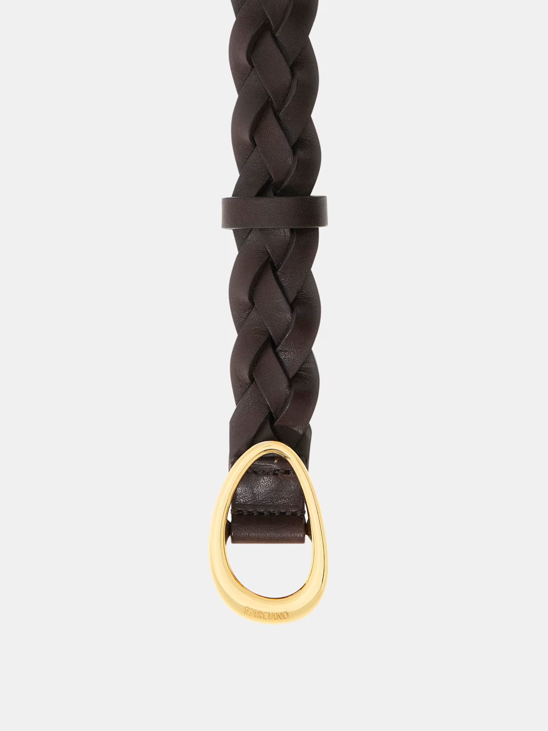 Cinto em Pele Entrançado Castanho - Guess Marciano  2