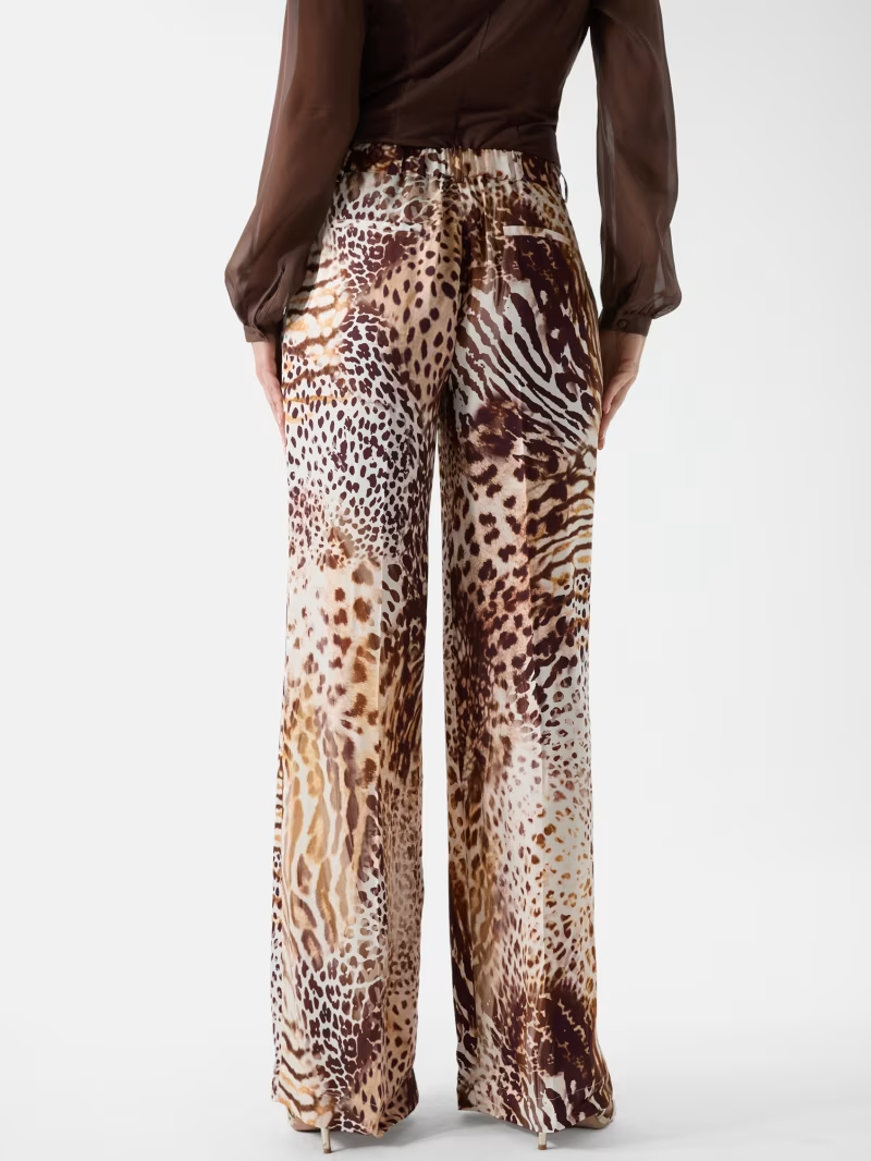 Calças Pantalonas GISELLE Castanho - Guess Marciano 4