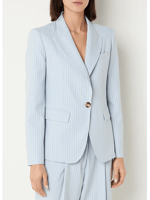 Blazer de Riscas Azul Claro - Liu Jo 