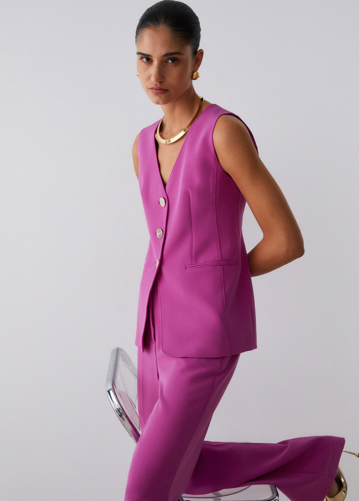 Colete Regualr Rosa - Liu Jo 2