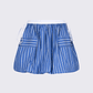 Saia Curta Blão de Riscas Azul - Liu Jo - thumbnail 3