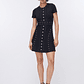 Vestido em Malha Curto com Aplicações Preto - LIU JO - Thumbnail 2