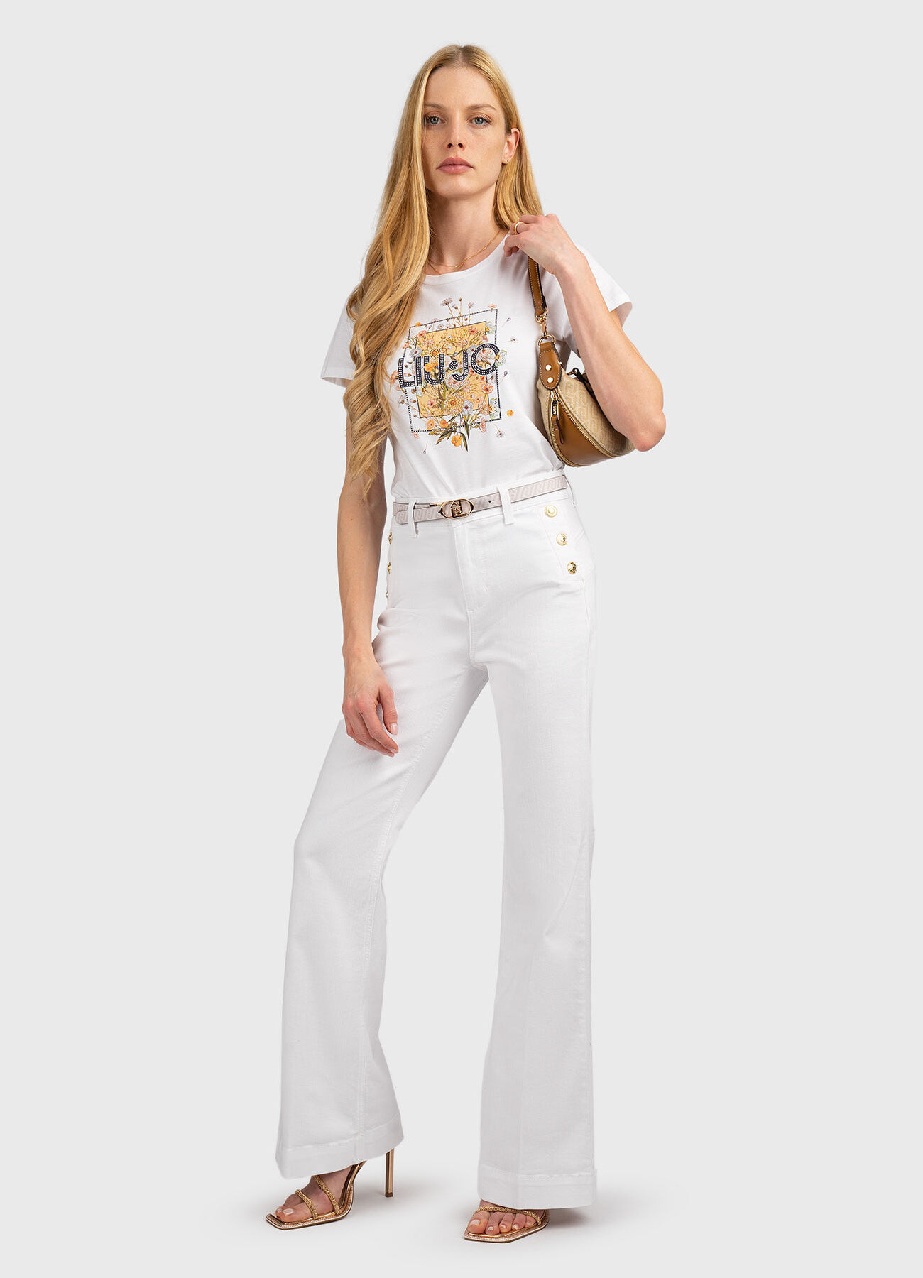 T-shirt Print Floral Branco - LIU JO  2