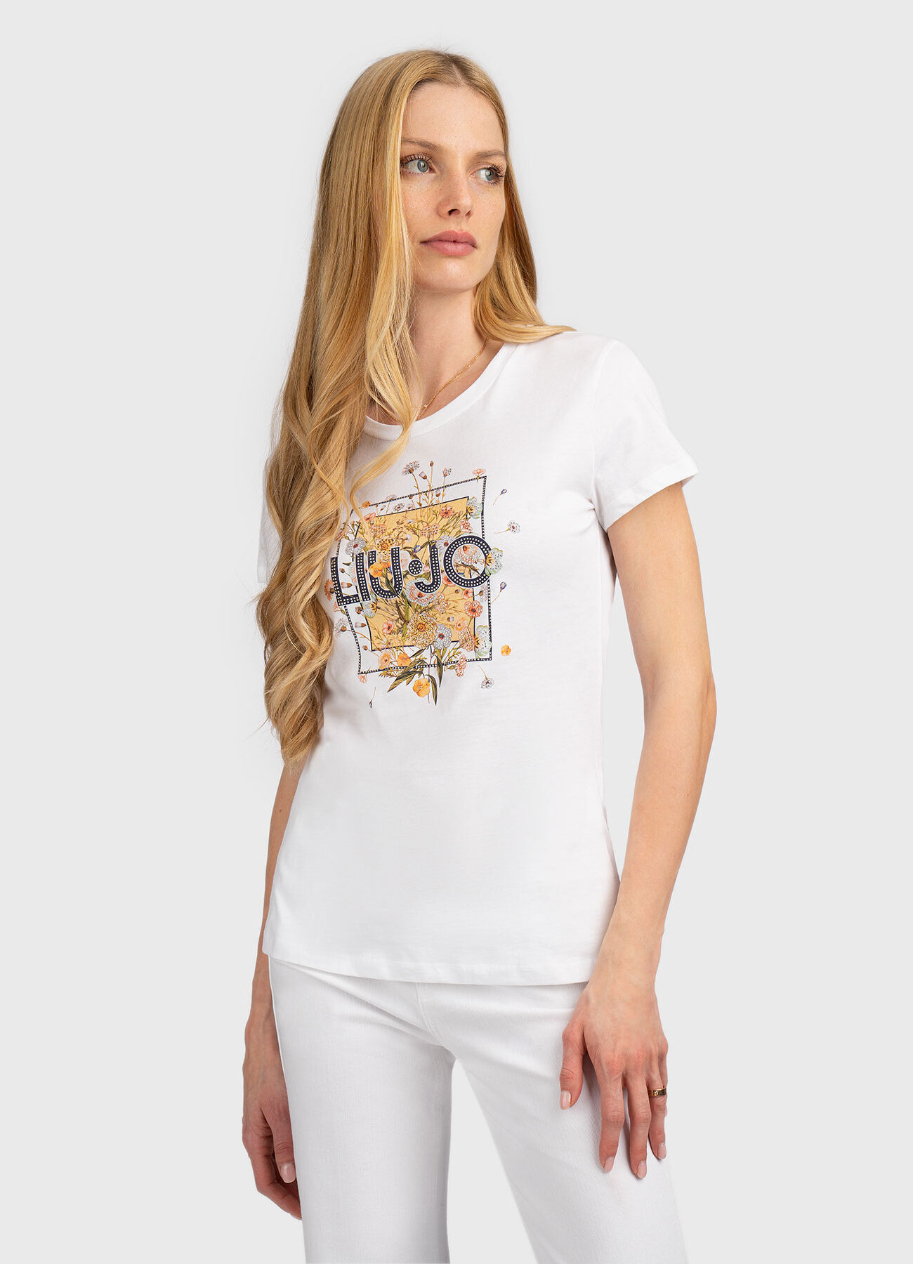 T-shirt Print Floral Branco - LIU JO  1