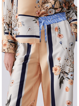 Calças Largas Print Floral Bloom - LIU JO