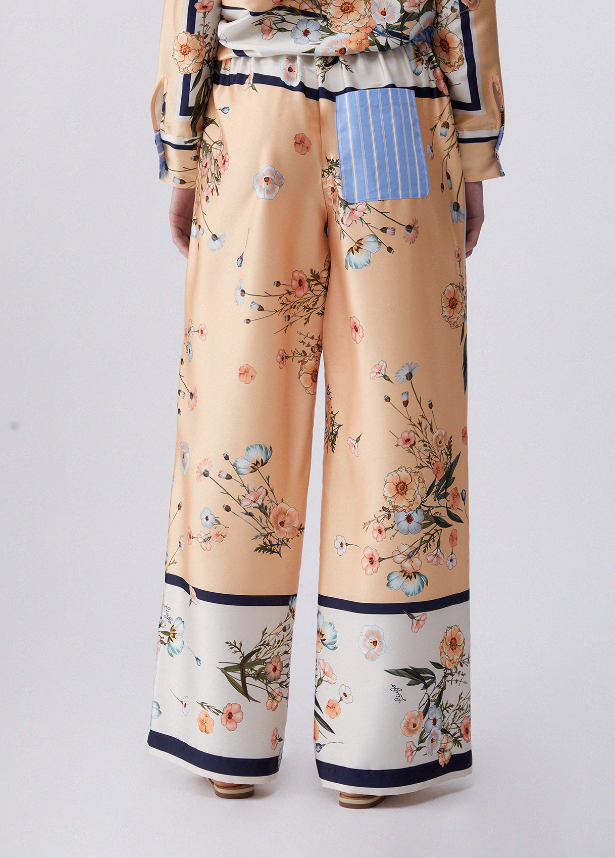 Calças Largas Print Floral Bloom - LIU JO 4