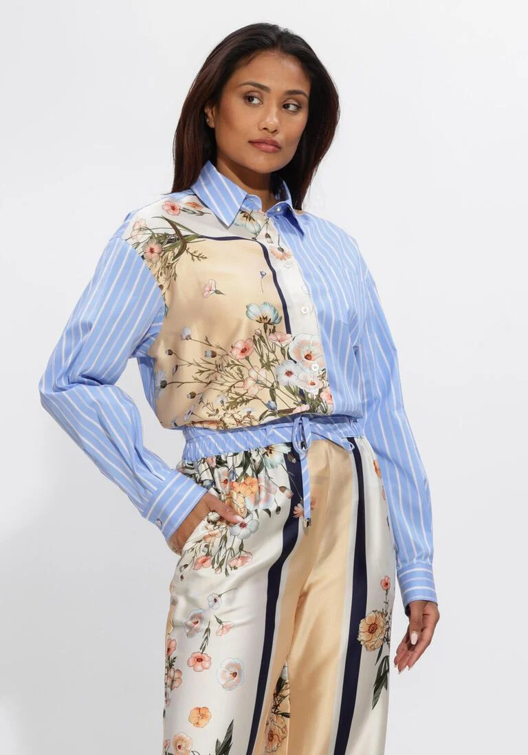 Camisa Mix Flores Bloom e Riscas - LIU JO 3