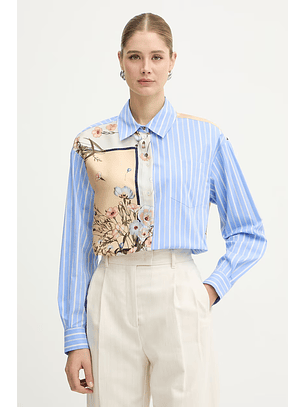 Camisa Mix Flores Bloom e Riscas - LIU JO