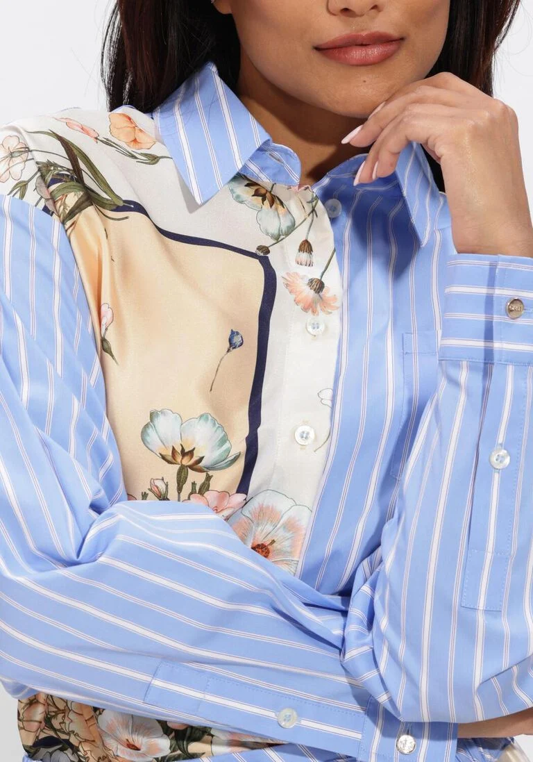 Camisa Mix Flores Bloom e Riscas - LIU JO 4