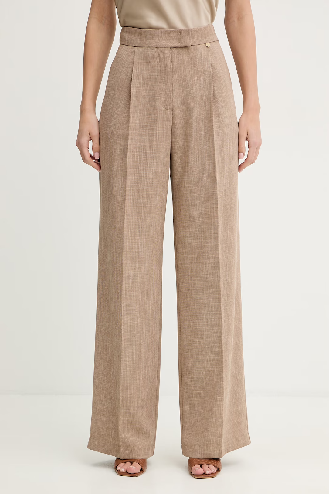 Calças Largas Fato Taupe - Liu Jo 1