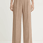 Calças Largas Fato Taupe - Liu Jo - thumbnail 1