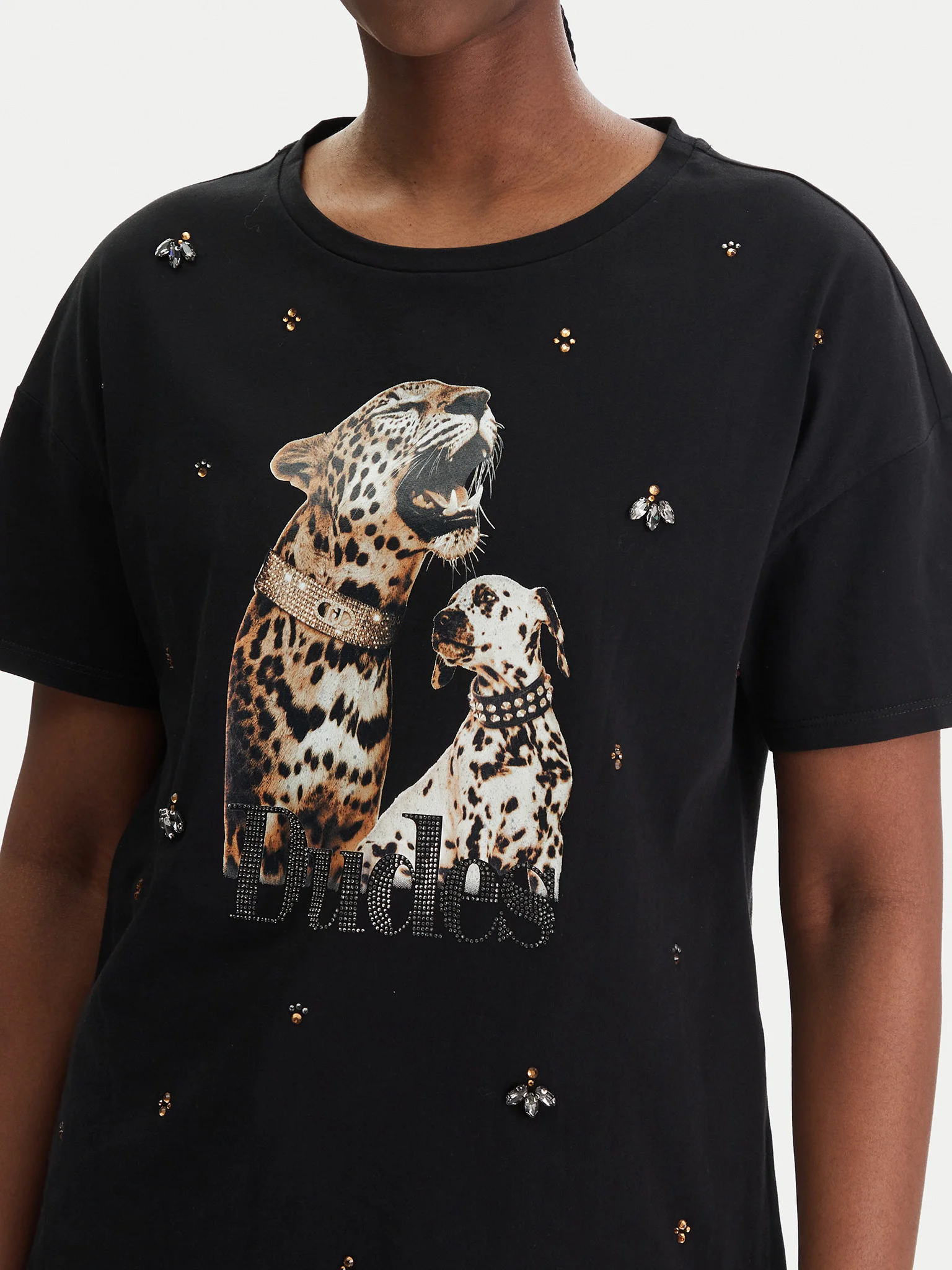 T-shirt DUDES Feras Preto - LIU JO 4