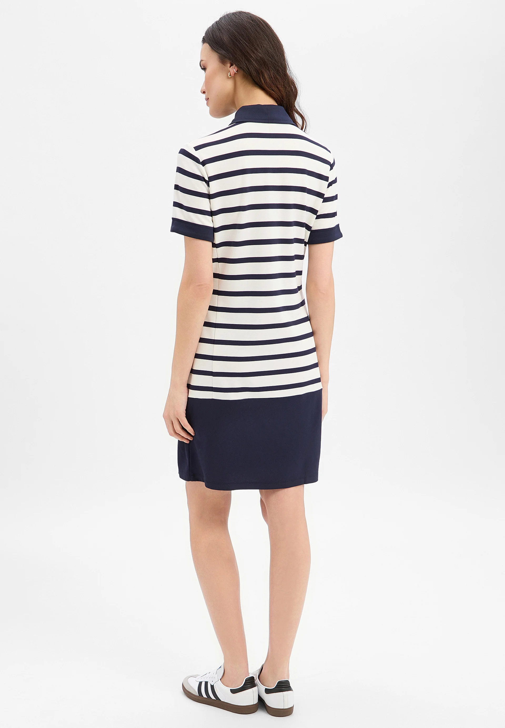 Vestido Manga Curat Riscas Azul e Branco - LIU JO  3