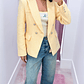 Blazer em Tweed Amarelo - vignette 1