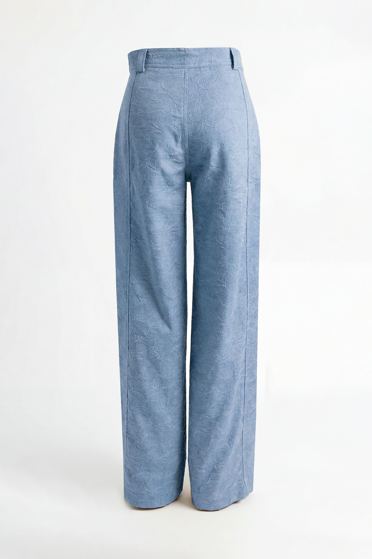 Calças Wide Leg em Renda Azul - SAHOCO 3