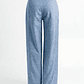 Calças Wide Leg em Renda Azul - SAHOCO - vignette 3