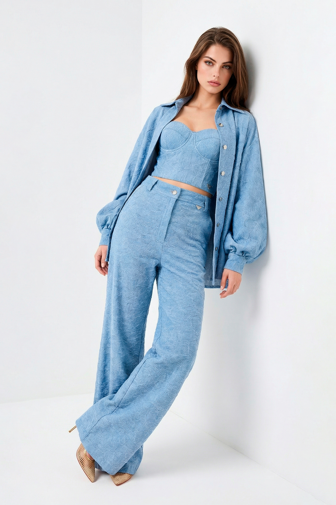 Casaco Bomber em Renda Azul - SAHOCO 2