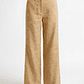 Calças Wide Leg em Renda Bege - SAHOCO - thumbnail 1