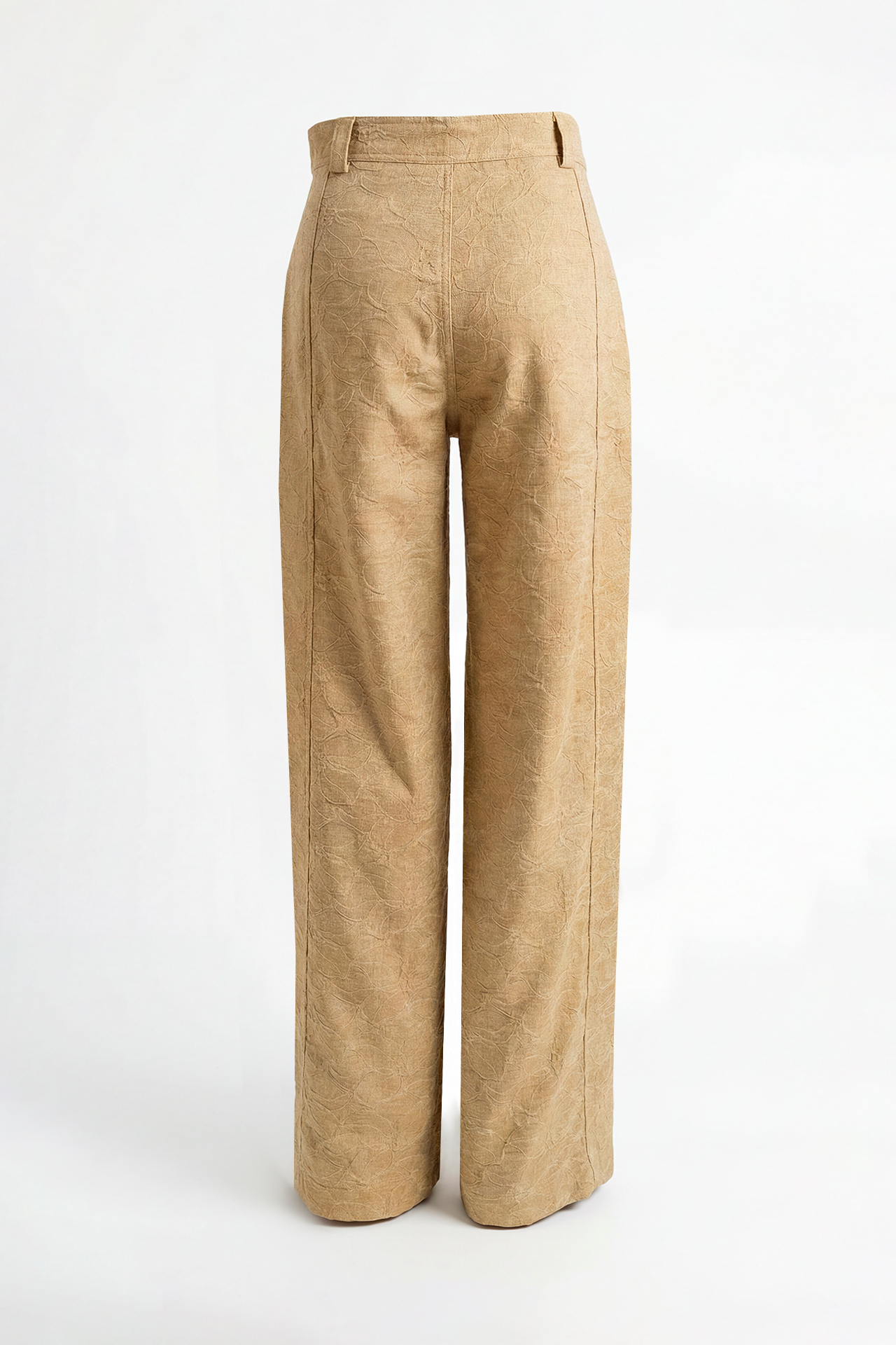 Calças Wide Leg em Renda Bege - SAHOCO 3