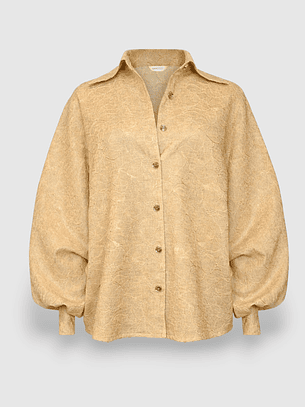 Camisa em Renda Bege - SAHOCO