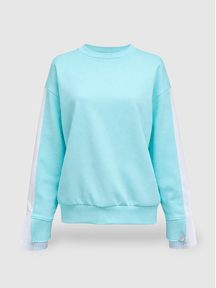 Sweat com Efeito Camisa Azul - SAHOCO 