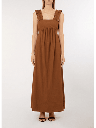 Vestido de Alças Comprido Camel - LIU JO 