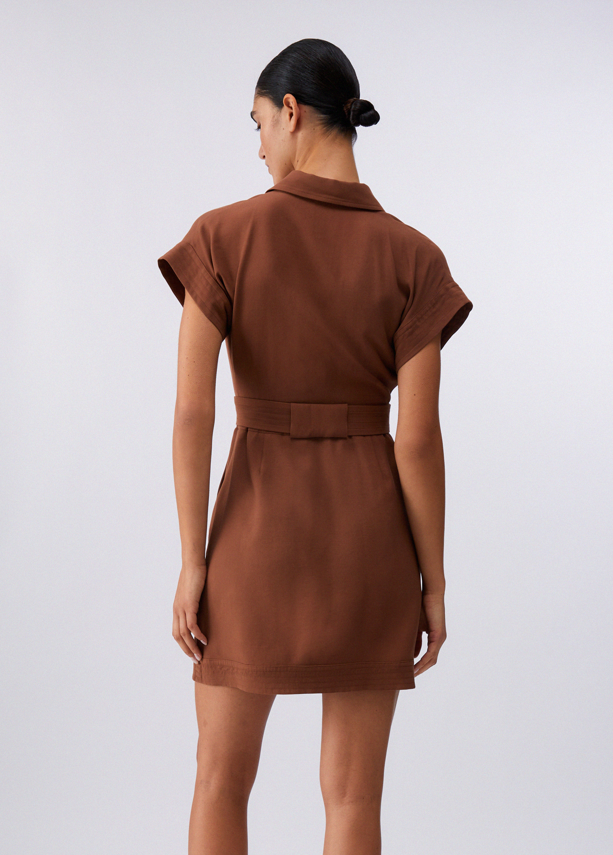 Vestido Manga Curta Camel - LIU JO  3