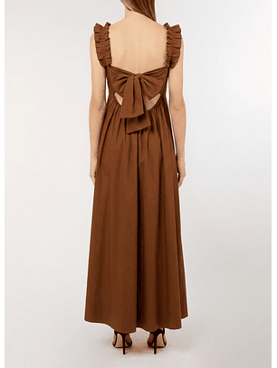 Vestido de Alças Comprido Camel - LIU JO 