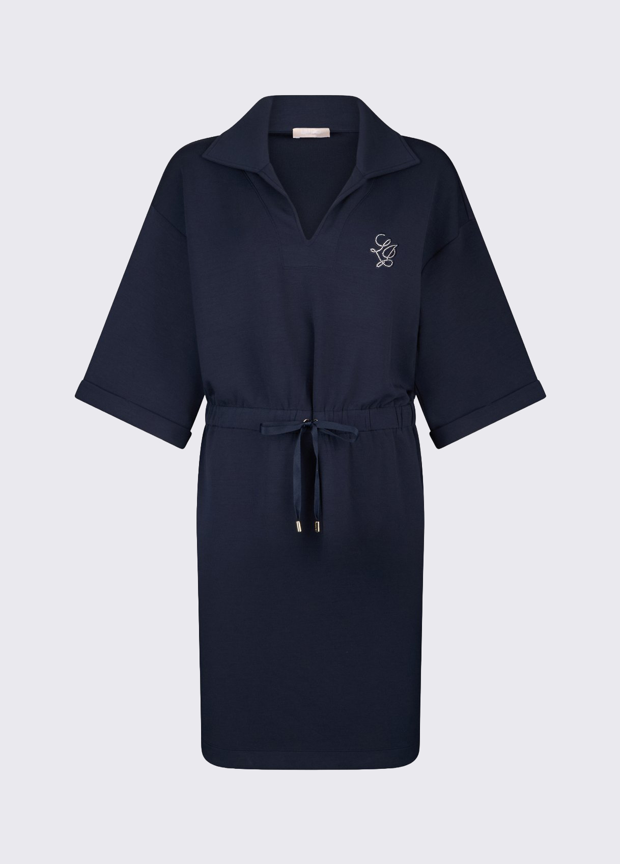 Vestido Curto Cintado Azul Escuro - LIU JO  5