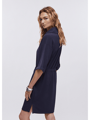 Vestido Curto Cintado Azul Escuro - LIU JO 