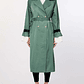 Trench Comprida com detalhe de Camisa Verde - LIU JO  - Thumbnail 1