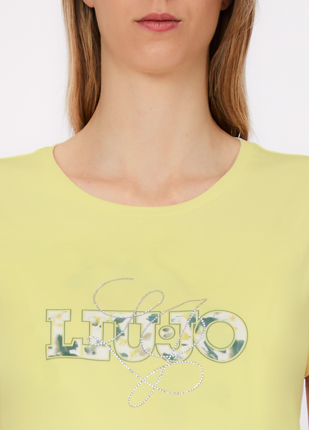 T-shirt Lettering Flores Amarelo - LIU JO 3