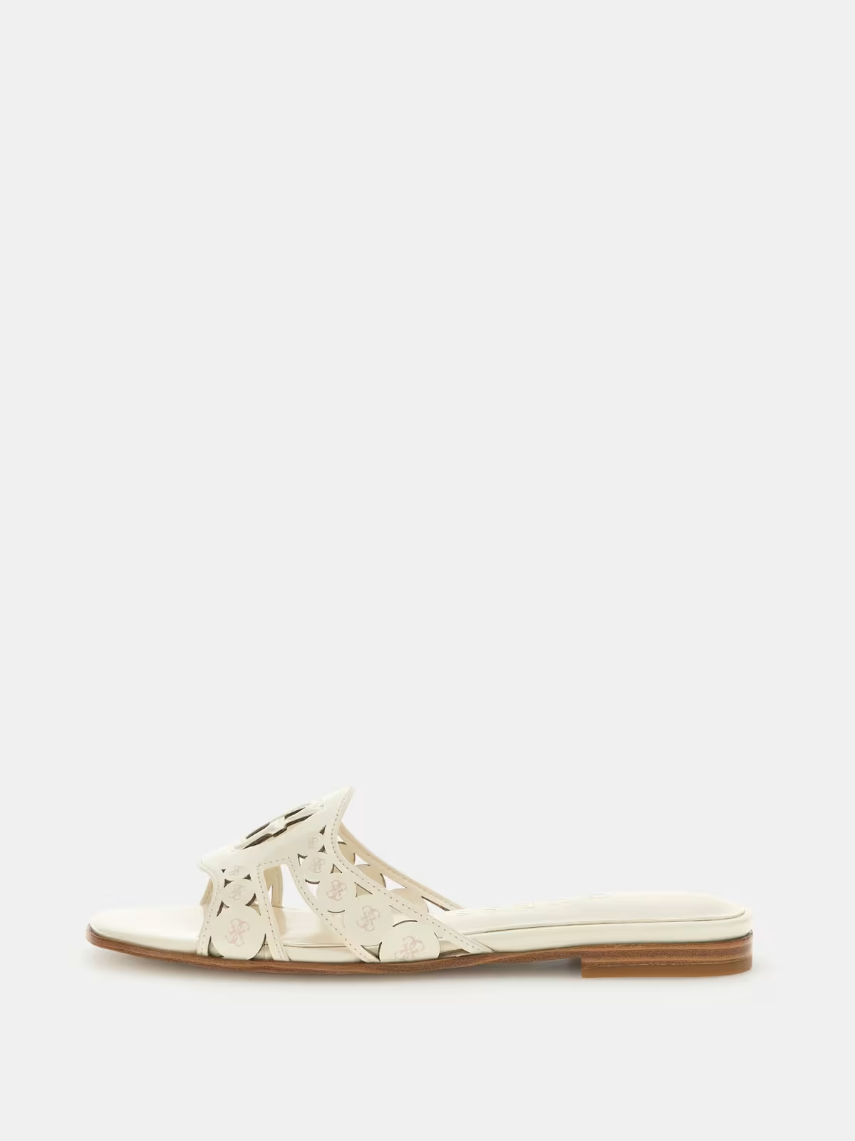 Chinelo Rasteiro em Verniz CIESTA Branco - Guess 3