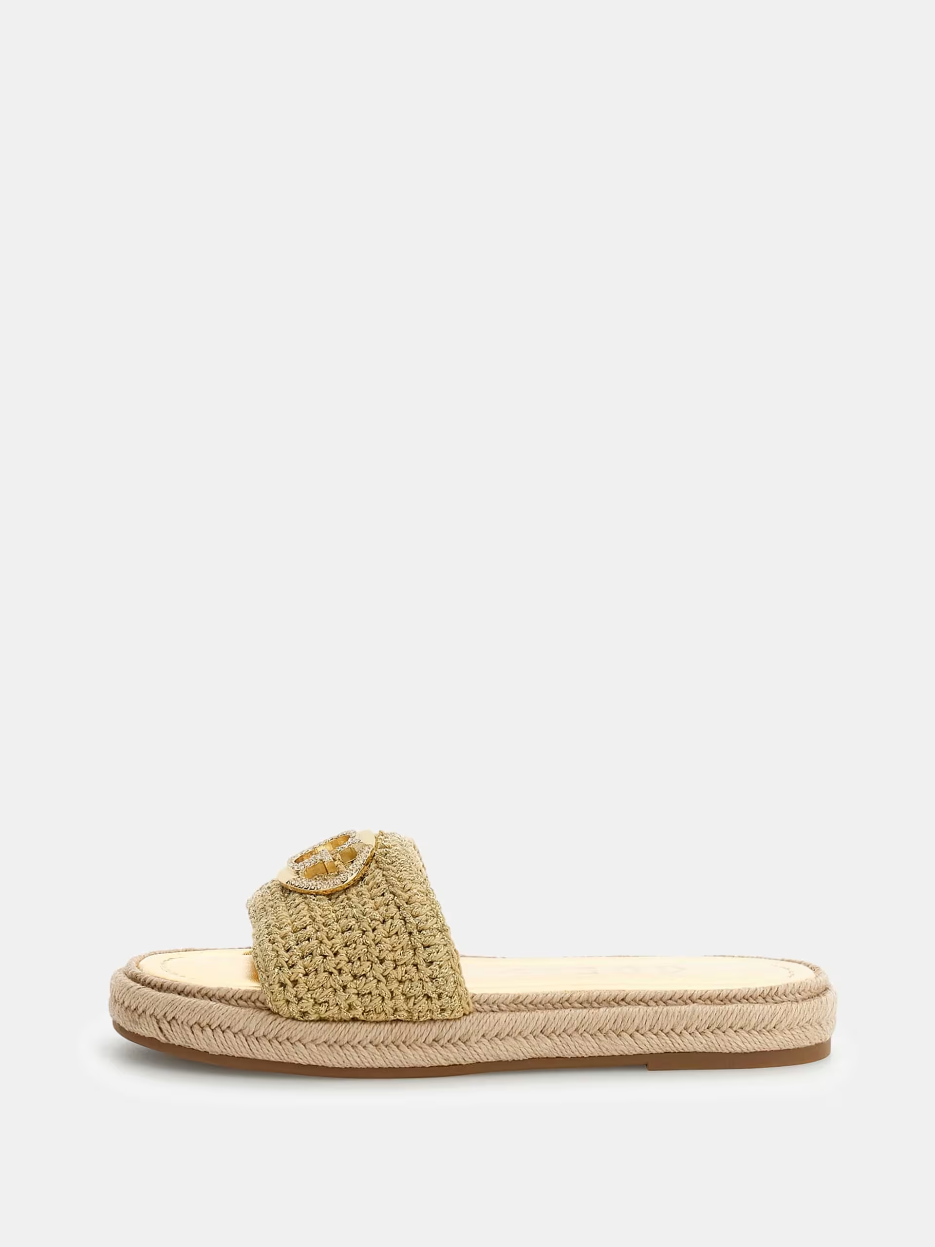 Chinelo em Ráfia KAYLIS Dourado - Guess  2