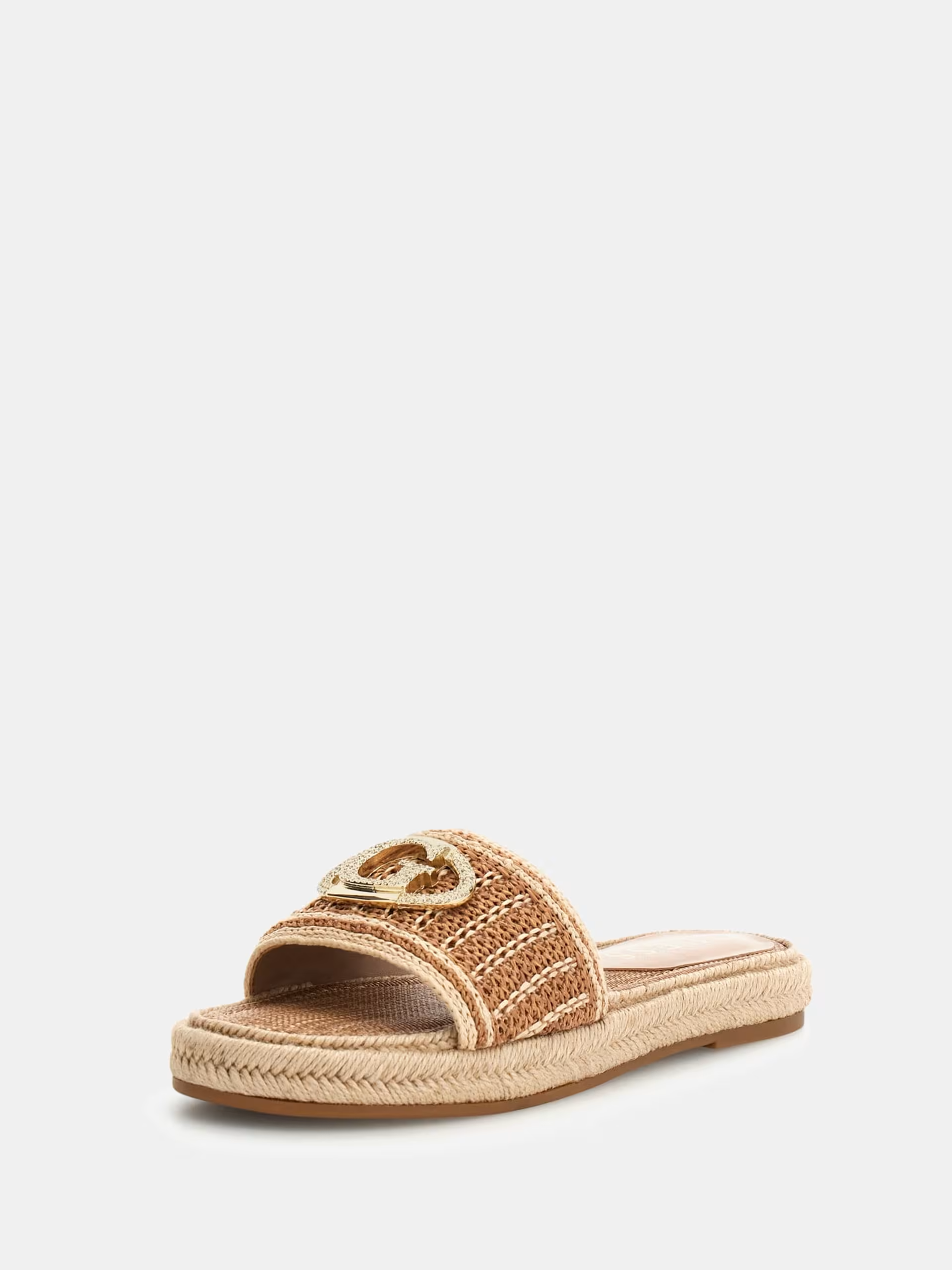 Chinelo em Ráfia KAYLIS Natural Bege - Guess  1