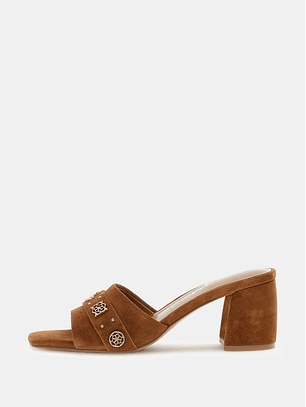 Sandália Mulle GAURI2 Camurça Camel - Guess 