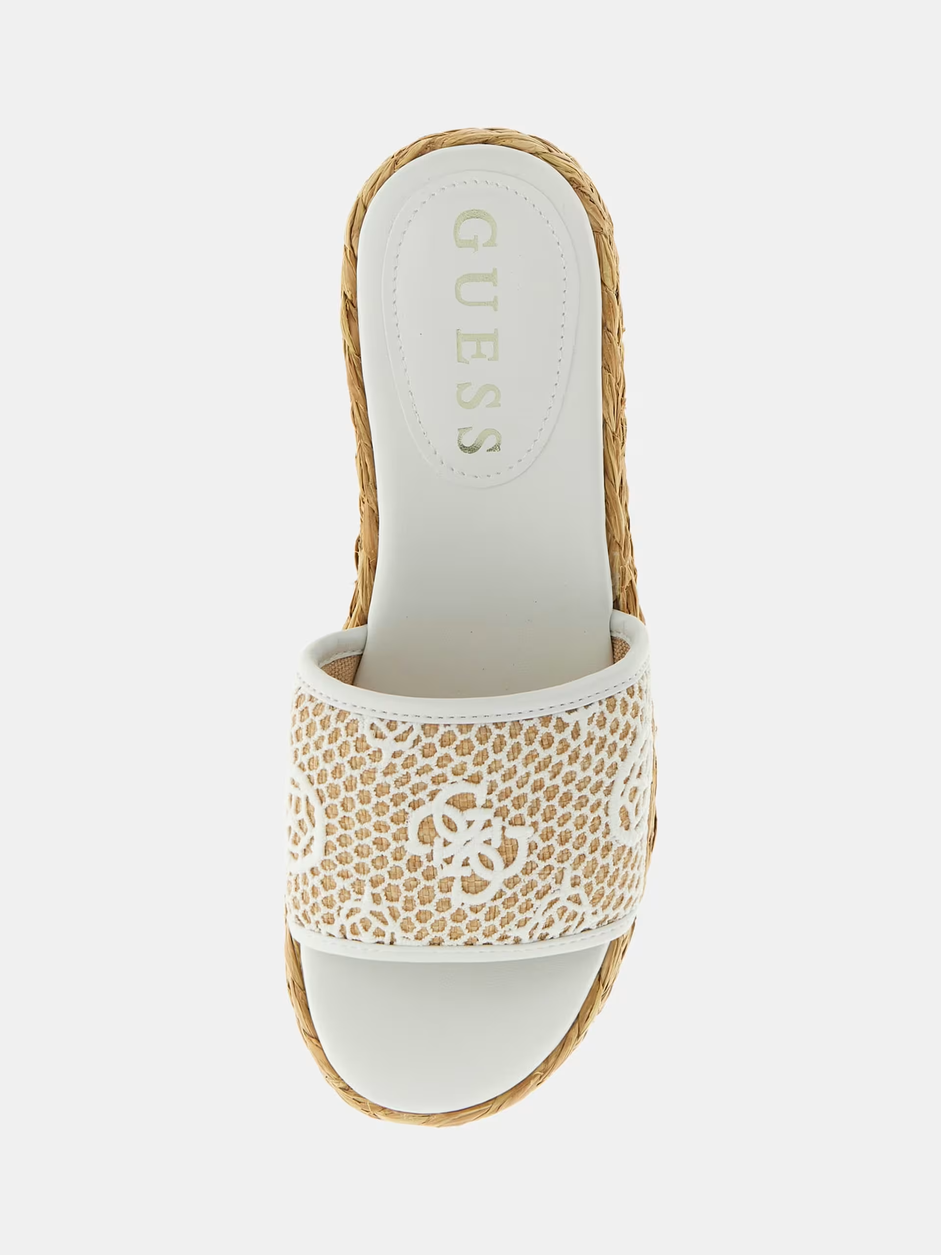 Chinelo de Plataforma BINATA Branco - Guess  4