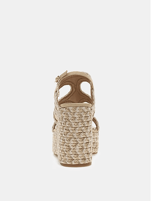 Sandália de Cunha EVERS Dourado e Rosa - Guess 