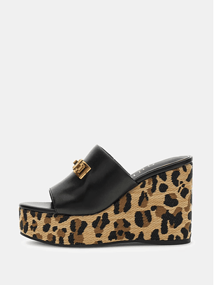 Sandália de Cunha EVENZA3 Animal Print - Guess