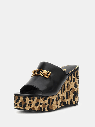 Sandália de Cunha EVENZA3 Animal Print - Guess