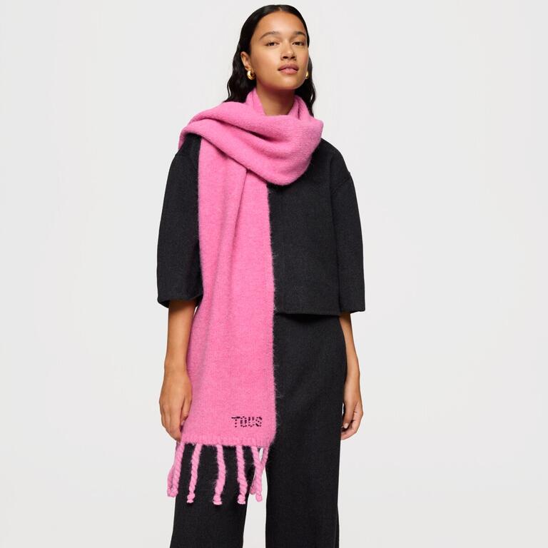 Cachecol Crystal com Strass Rosa - Tous 5