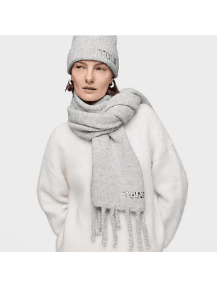 Cachecol Crystal com Strass Cinza - Tous