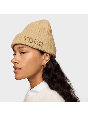 Gorro Crystal com Strass Camel - Tous