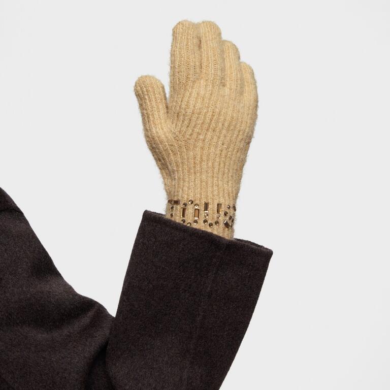 Cachecol Crystal com Strass Bege - Tous  2