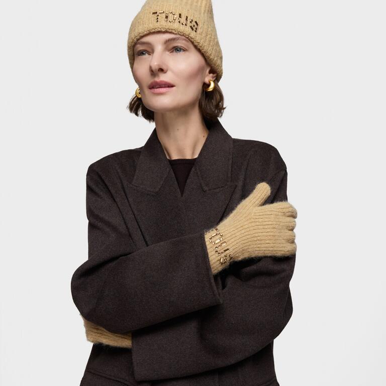 Cachecol Crystal com Strass Bege - Tous  4