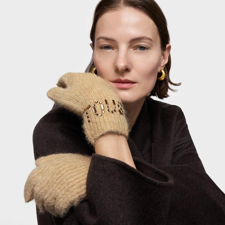 Cachecol Crystal com Strass Bege - Tous  5